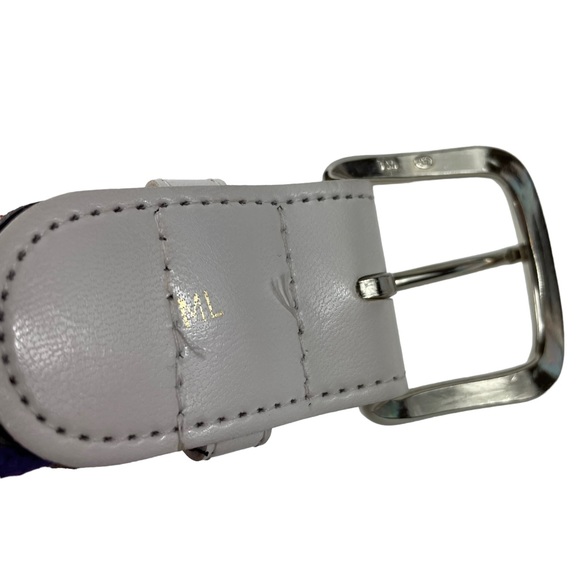 Vintage Rainbow Braided Pride USA Made Belt With Buckle Medium Large M/L LGBTQ+ - Picture 12 of 12